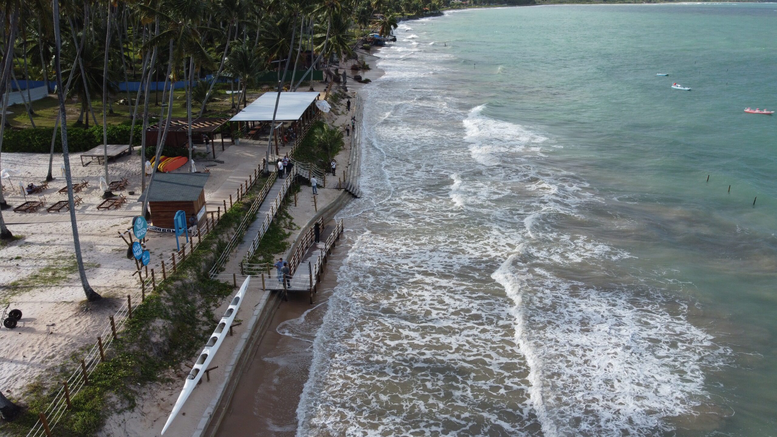Sandbag - Proteção costeira no Ipioca Beach Residence